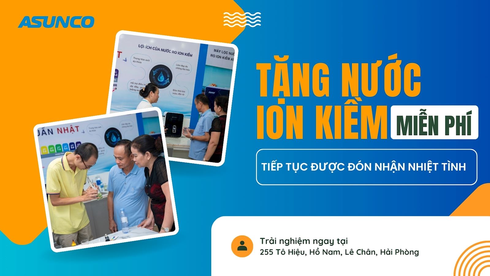 Chương trình “Tặng nước ion kiềm miễn phí” tiếp tục được đón nhận nhiệt tình