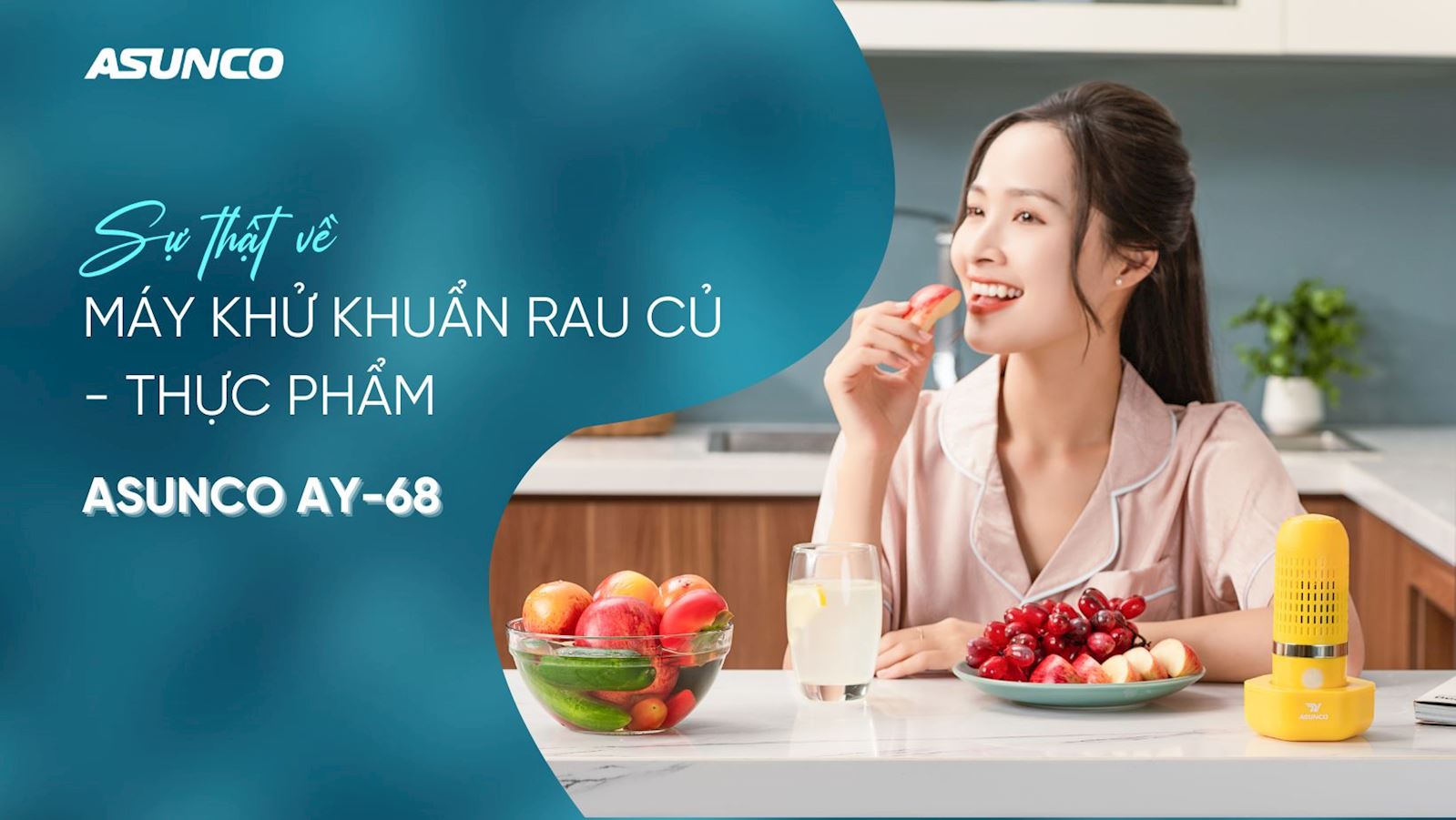 Sự thật về Máy khử khuẩn rau củ - thực phẩm Asunco AY-68