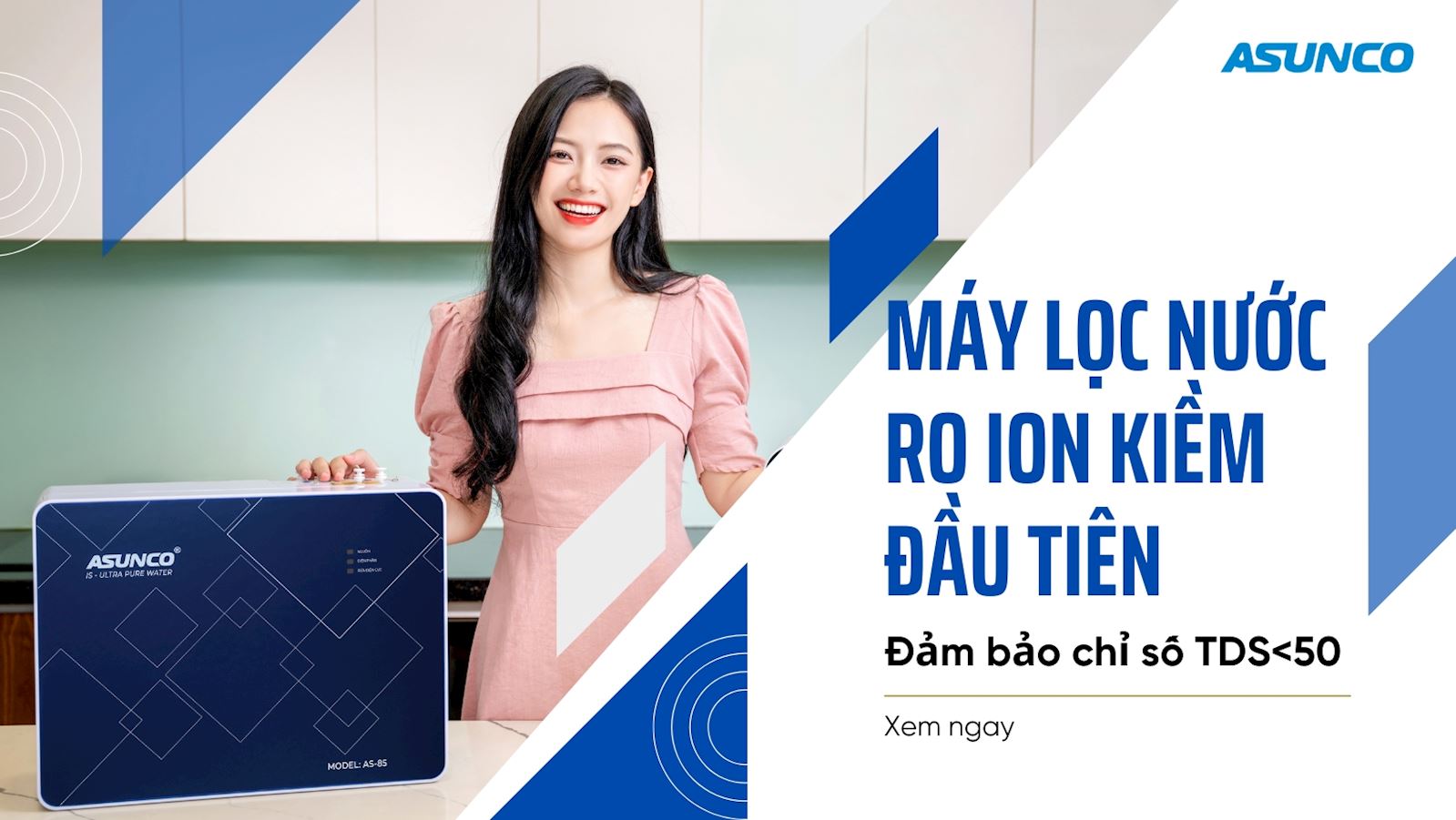 Máy lọc nước RO ion kiềm đầu tiên đảm bảo chỉ số TDS<50