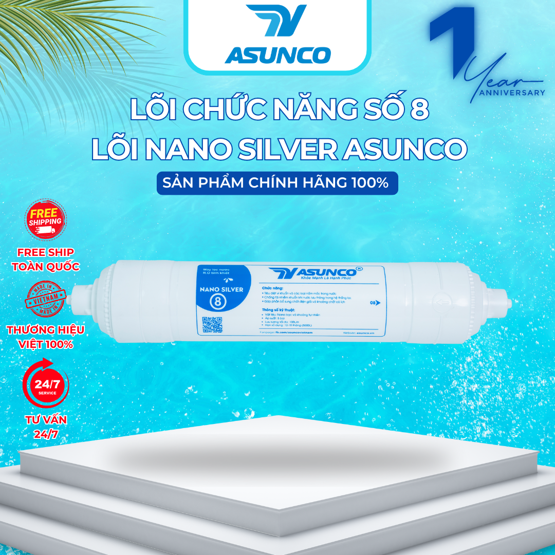 LÕI LỌC CHỨC NĂNG SỐ 8 NANO SILVER ASUNCO