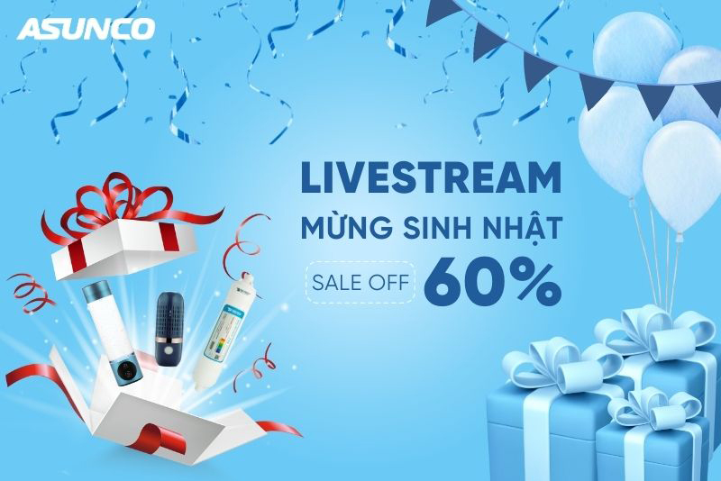 Livestream mừng sinh nhật Asunco