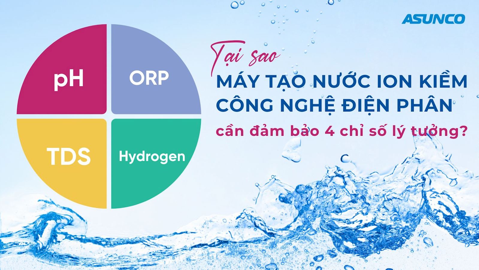 Tại sao máy tạo nước ion kiềm công nghệ điện phân cần đảm bảo 4 chỉ số lý tưởng?