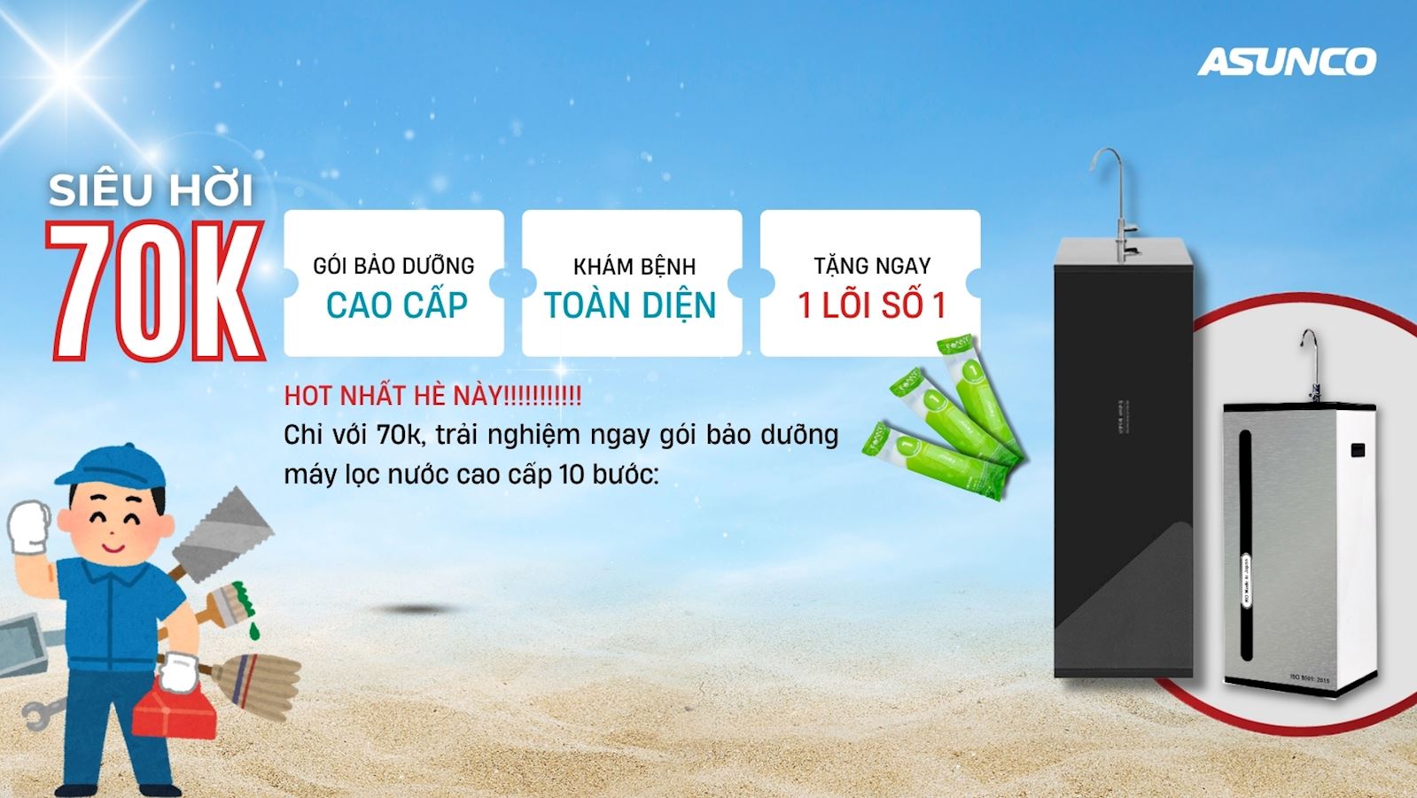 Ra mắt dịch vụ bảo dưỡng máy lọc nước cao cấp tại nhà - Chỉ có tại Asunco