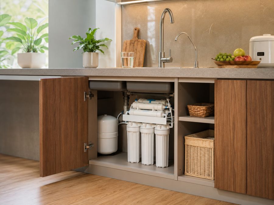 Máy lọc nước để gầm bếp: ưu điểm, nhược điểm và lưu ý chọn mua
